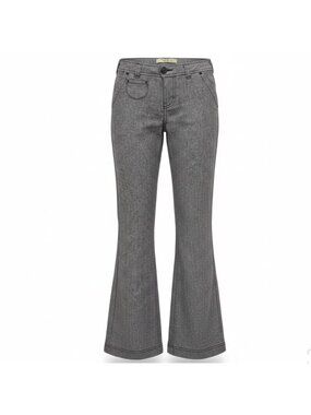 Tyte Womens Gray Metallic Flared Pants Casual Chic Size 9